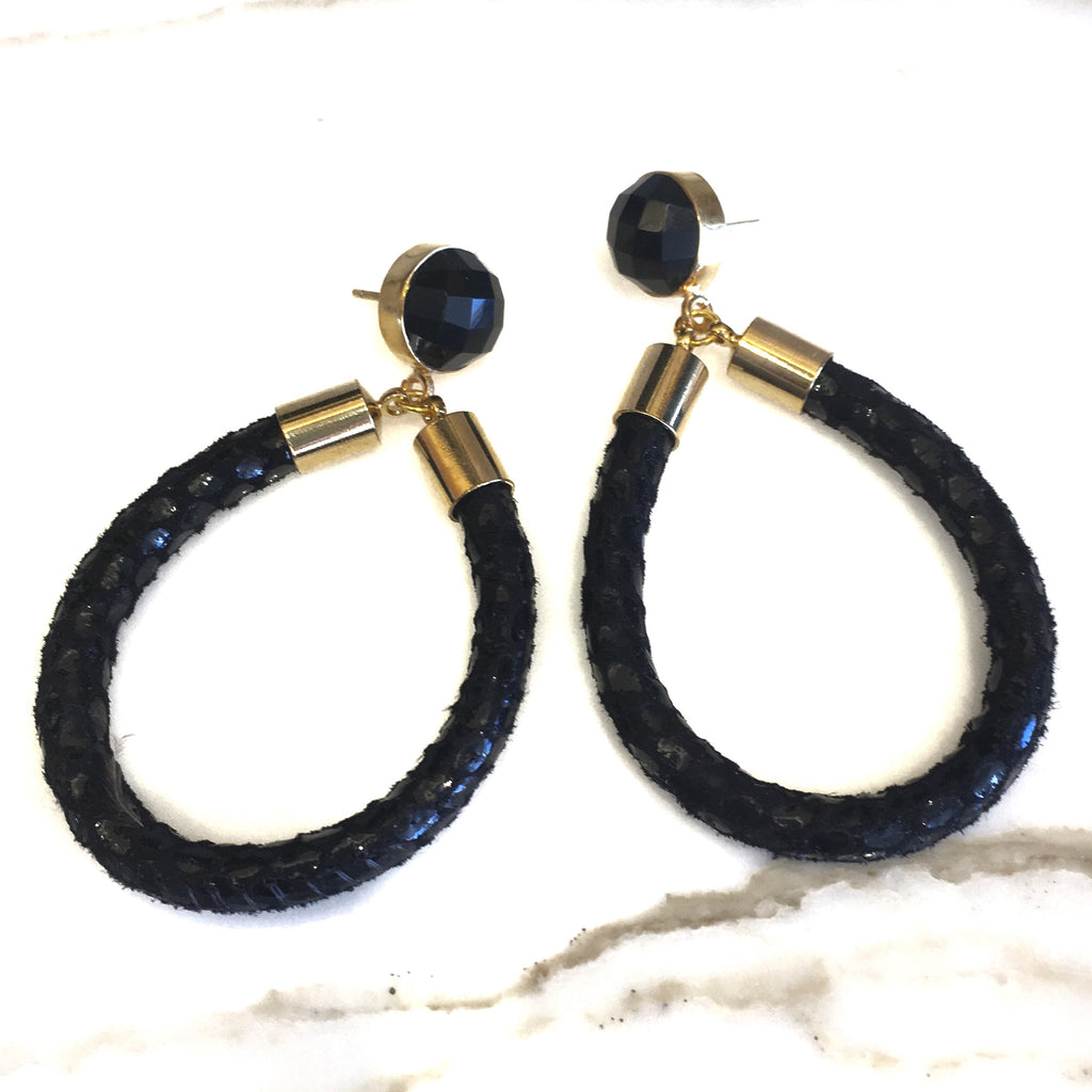 Hoop Earrings | Onyx - burnmark