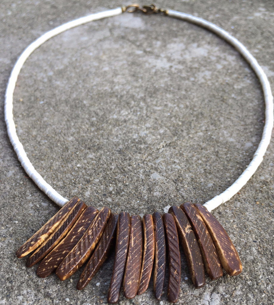 Sullivan Necklace | Coconut Fringe - burnmark