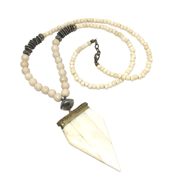 Bedford Necklace | Riverstone & African Silver - burnmark