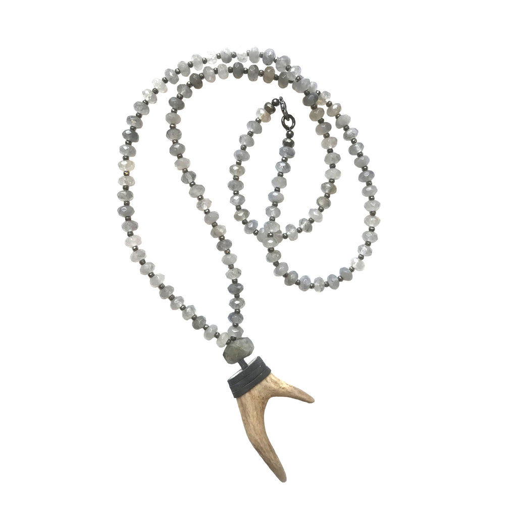 Bowery Necklace | Grey Agate - burnmark